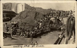 Coaling Ship St. Lucia Postcard