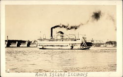 Ferry on water Postcard