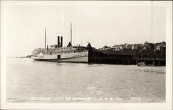 Steamer "City of Bangor" - E.S.S. Co Steamers Postcard Postcard