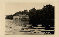 Riverboat on the Tahquamenon River to Falls Michigan Postcard Postcard