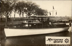 Matthews Craft boat Postcard