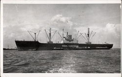 Isbrandtsen freighter Postcard