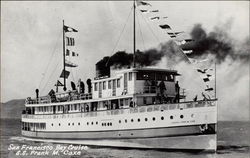 Cruise Ship on San Francisco Bay Postcard