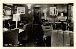 After Lounge on MV Chinook Postcard