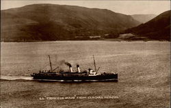 The SS Princess Maud from Clachan Heughs Postcard