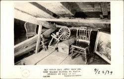 Old Witch Jail in Attic Roof Salem, MA Postcard Postcard