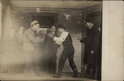 Boxing Match Postcard