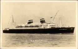 S.S. Santa Paula Postcard