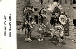 Chief Little Deer and War Dancers Postcard