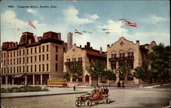 Congress Hotel Pueblo, CO Postcard Postcard