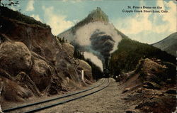 St. Peters Dome on the Cripple Creek Short Line Colorado Springs, CO Postcard Postcard