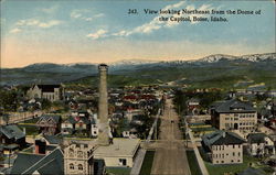 View Looking Northeast from the Dome of the Capitol Boise, ID Postcard Postcard