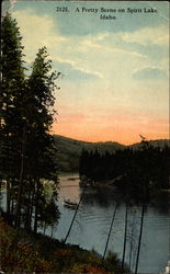 A Pretty Scene on Spirit Lake Scenic, ID Postcard Postcard