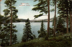 Spirit Lake is one of Spokane's Beautiful Outing Resorts Idaho Postcard Postcard