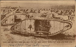 Huns Don't Like These Tanks Now Postcard