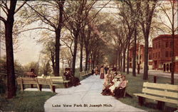 Lake View Park St. Joseph, MI Postcard Postcard