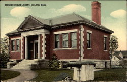 Carnegie Public Library, Ashland, Mass Postcard