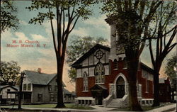 M. E. Church Mount Morris, NY Postcard Postcard