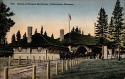 Station of Oregon Short Line Postcard