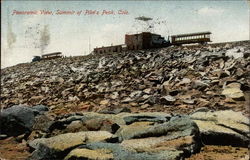 Panoramic View, Summit of Pike's Peak Postcard