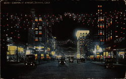 Champa Street at Night Postcard