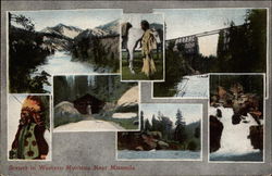 Scenes in Western Montana near Missoula Postcard