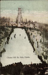 Chester Hill Ski Slide Postcard