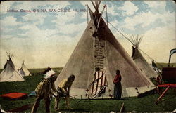 Indian Game, ON-NA-WA-CHEE Postcard