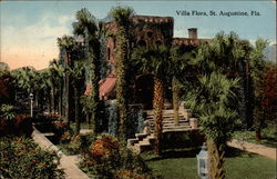 Villa Flora St. Augustine, FL Postcard Postcard