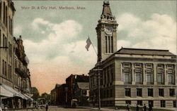 Main St. & City Hall Postcard