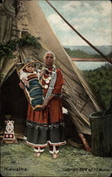 Hiawatha Native Americana Postcard Postcard