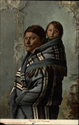 Squaw and Papoose Postcard