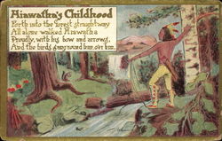 Hiawatha's Childhoold Postcard