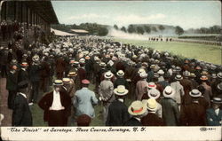 "The Finish" at Saratoga, Race Course New York Postcard Postcard