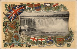 Horse Shoe Falls from Canadian Park Postcard