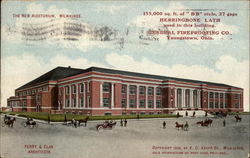 The New Auditorium Milwaukee, WI Postcard Postcard