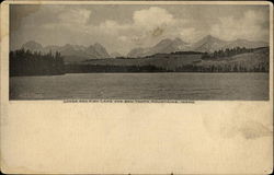 Lower Red Fish Lake and Saw Tooth Mountains Idaho W. C. Thompson, Hailey, ID Postcard Postcard