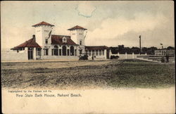 New State Bath House and Beach Nahant, MA Postcard Postcard