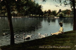 Scene on Lake Clara Postcard