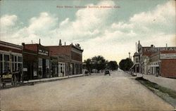 Main Street, Business Section Alamosa, CO Postcard Postcard