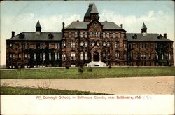 McDonough School in Baltimore County Maryland Postcard Postcard