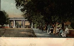 Madison Avenue Gate, Druid Hill Park Baltimore, MD Postcard Postcard