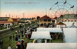 Street Scene, State Fair Grounds, Syracuse, N.Y New York Postcard Postcard