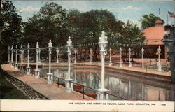 The Lagoon and Merry-Go-Round, Luna Park Scranton, PA Postcard Postcard