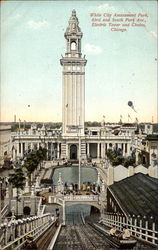 White City Amusement Park, 63rd and South Park Ave, electric tower and chutes Postcard