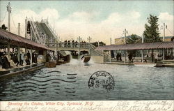 Shooting the Chutes, White City Postcard