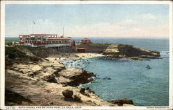 Bath House and Bathing Pool La Jolla, CA Postcard Postcard