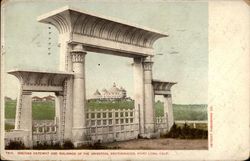 Grecian Gateway and Buildings of the Universal Brotherhood Point Loma, CA Postcard Postcard