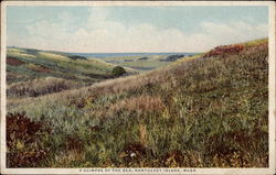 A Glimpse of the Sea Nantucket, MA Postcard Postcard