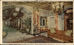 Main Lobby of The Lee-Plaza Detroit, MI Postcard Postcard